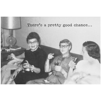Funny Greeting Card featuring vintage style; available in 5"x7" size.