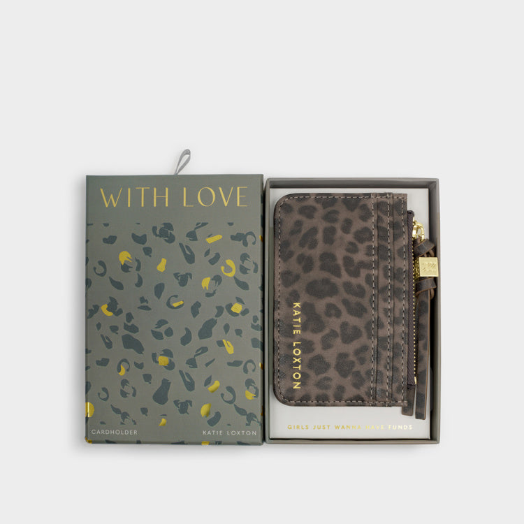 GIFT BOXED COIN &amp; CARDHOLDER | Leopard | 3 1/8" x 4 1/2"