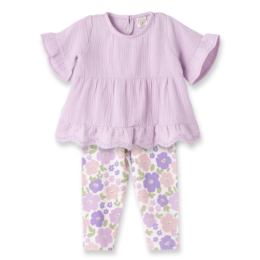 Floral Frolic Bamboo Top & Leggings