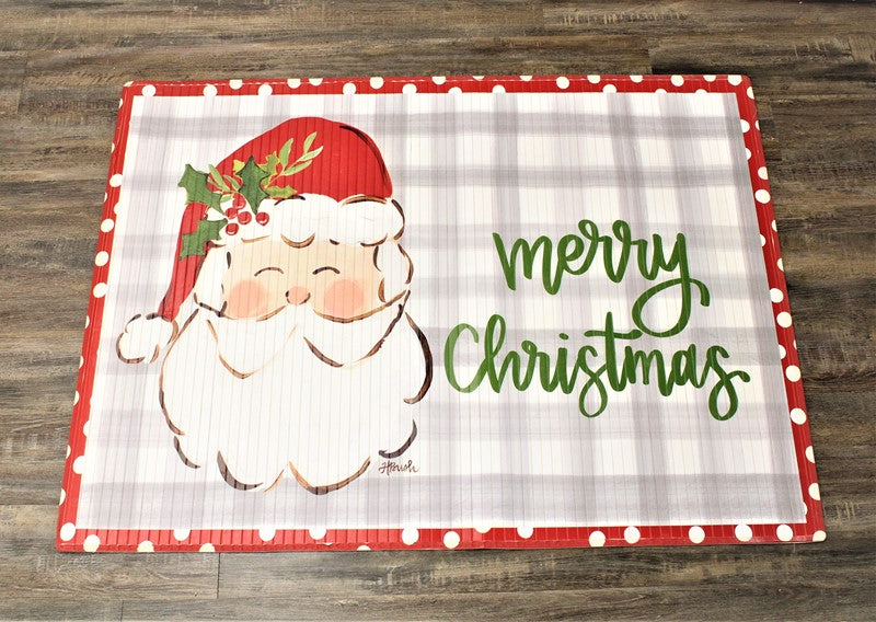 Bamboo Mat Christmas 47X35"