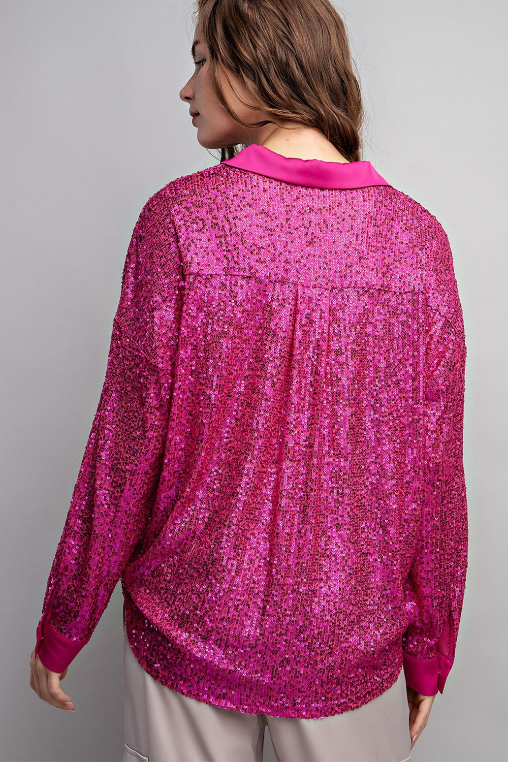 Barbara Glitter Button Down Shirt