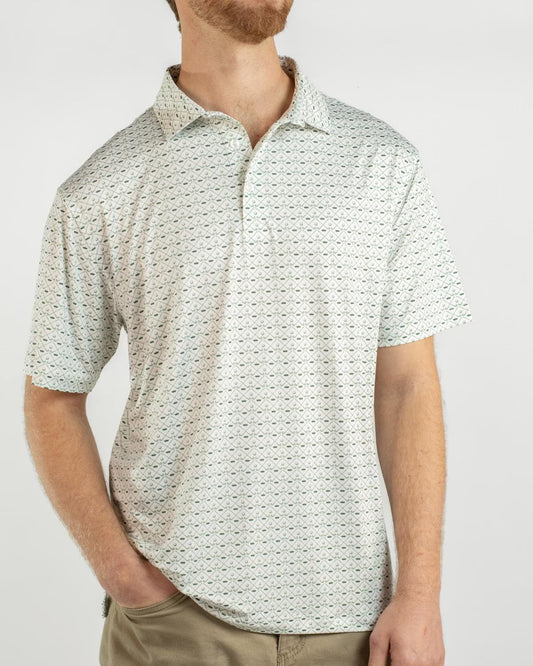 Men's Royal Golf Performance Polo; available sizes: S-XXL.