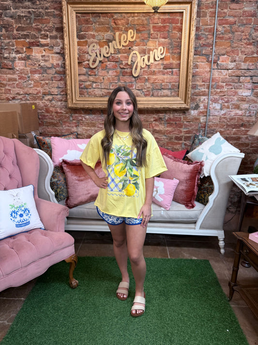 Squeeze the Day Yellow Tee