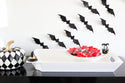 The Pinstripes Melamine Tray is a white, BPA-free, dishwasher-safe serving tray. Available in small and large sizes.