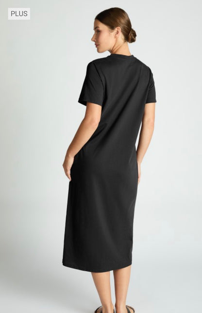 Cotton T-Shirt Midi Dress