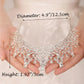 Bridal Rhinestone Crown, 4.9 in (12.5 cm) diameter, 1.97 in (5 cm) height—ideal bridal hair accessory, available in one size.