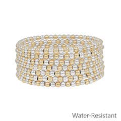 Mya Gold & Silver Stretch Bracelets
