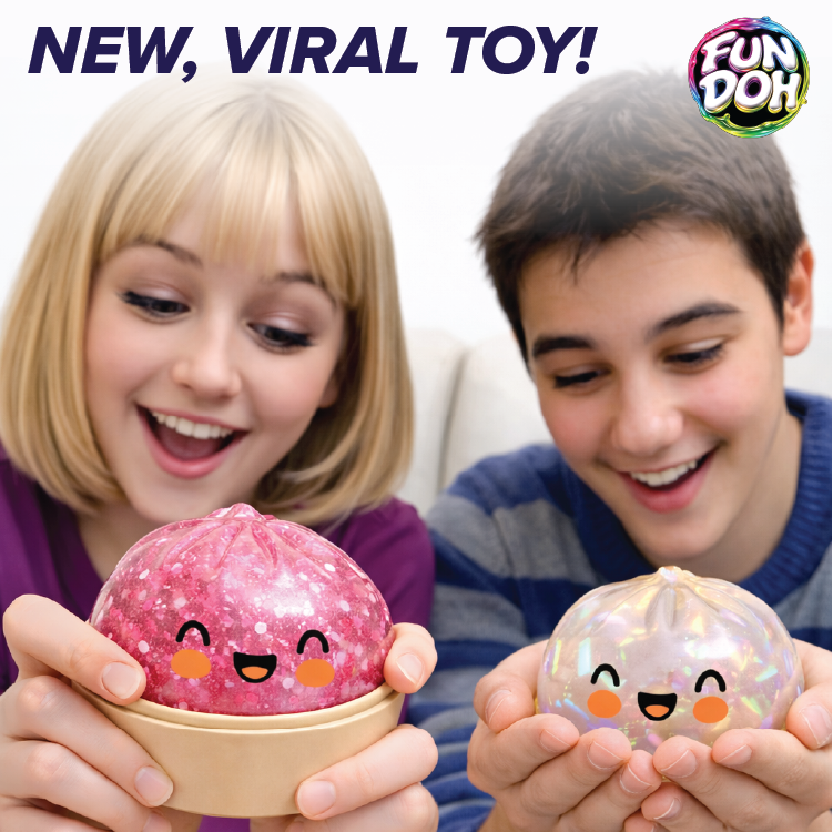 Fun Doh 4" Mystery Dumpling Squish Toy