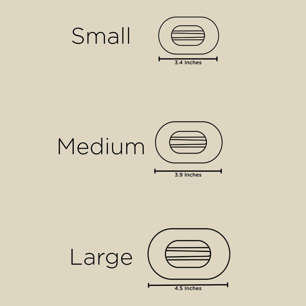 Flat Round Hair Clip | Candy Cane Crush