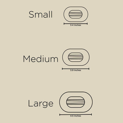 Flat Round Hair Clip | Candy Cane Crush