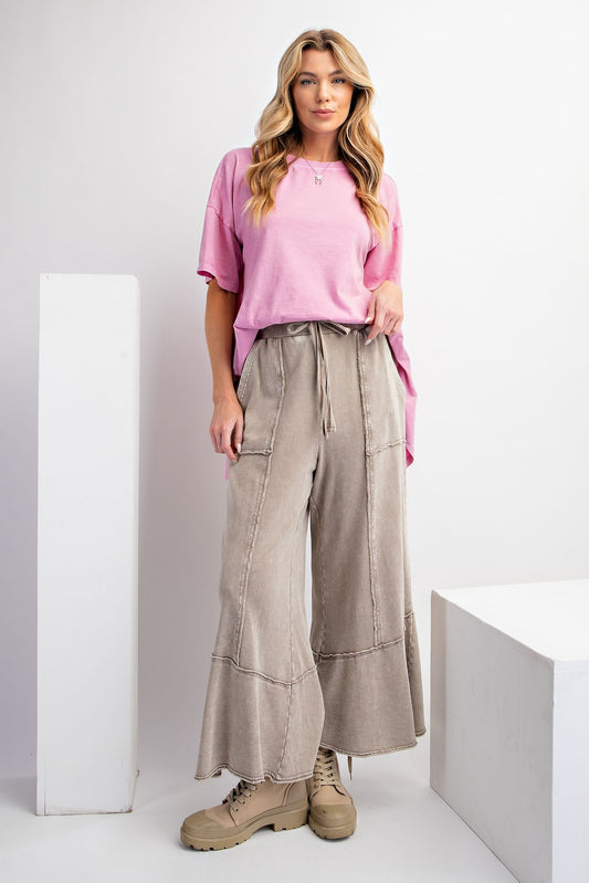 Feeling Good Comfy Pants—wide-leg, drawstring waistband. Available in XS-XL.