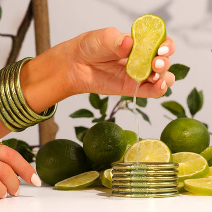 Limon All Weather Bangles® (AWB®) Set of 6, available in S, M, L. Vibrant citrus-inspired design.