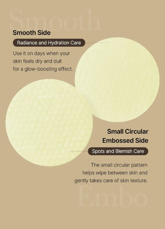 MEDICUBE Deep Vita C Pads Brightening, smooth and embossed sides. Available in 70 pads. Vitamin C for radiant skin.