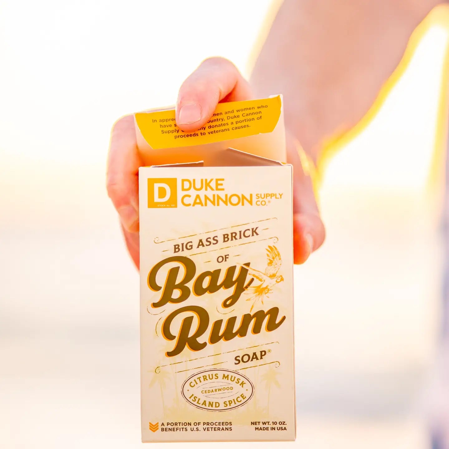 Big Ass Brick of Soap - Bay Rum: Scented with citrus musk and cedarwood. Available size: 10 oz (283 g).
