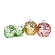 Metallic Ornament Filled Candle