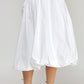 Stripe Contrast Midi Bubble Skirt