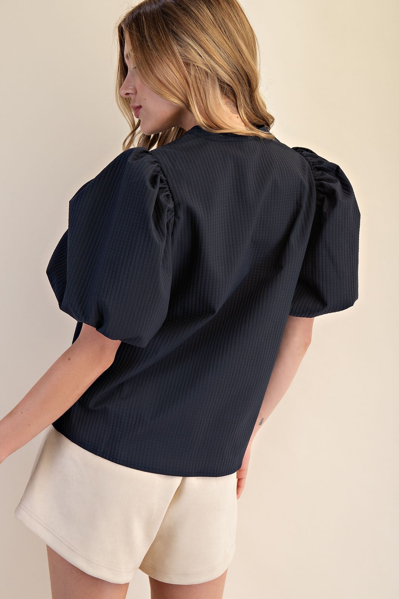 Rachel V-Neck Puff Sleeve Top | 3 Colors