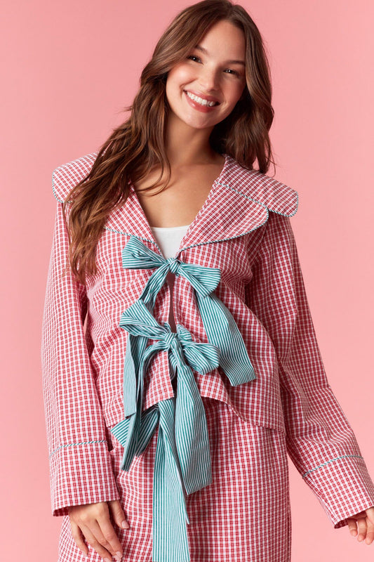 Merry Berry Gingham Plaid Set