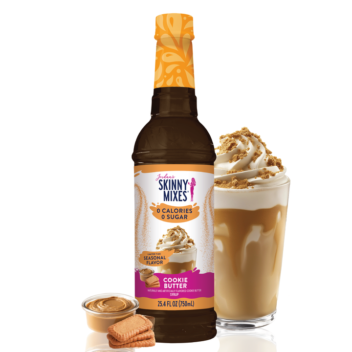 750ml bottle of Sugar Free Cookie Butter Syrup (Harvest).
