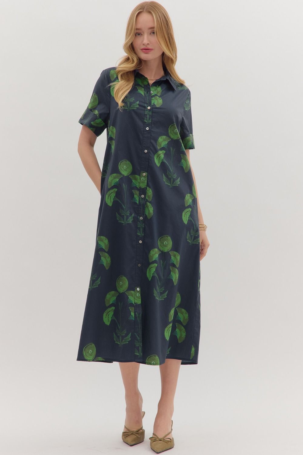Greenly Midi Dress