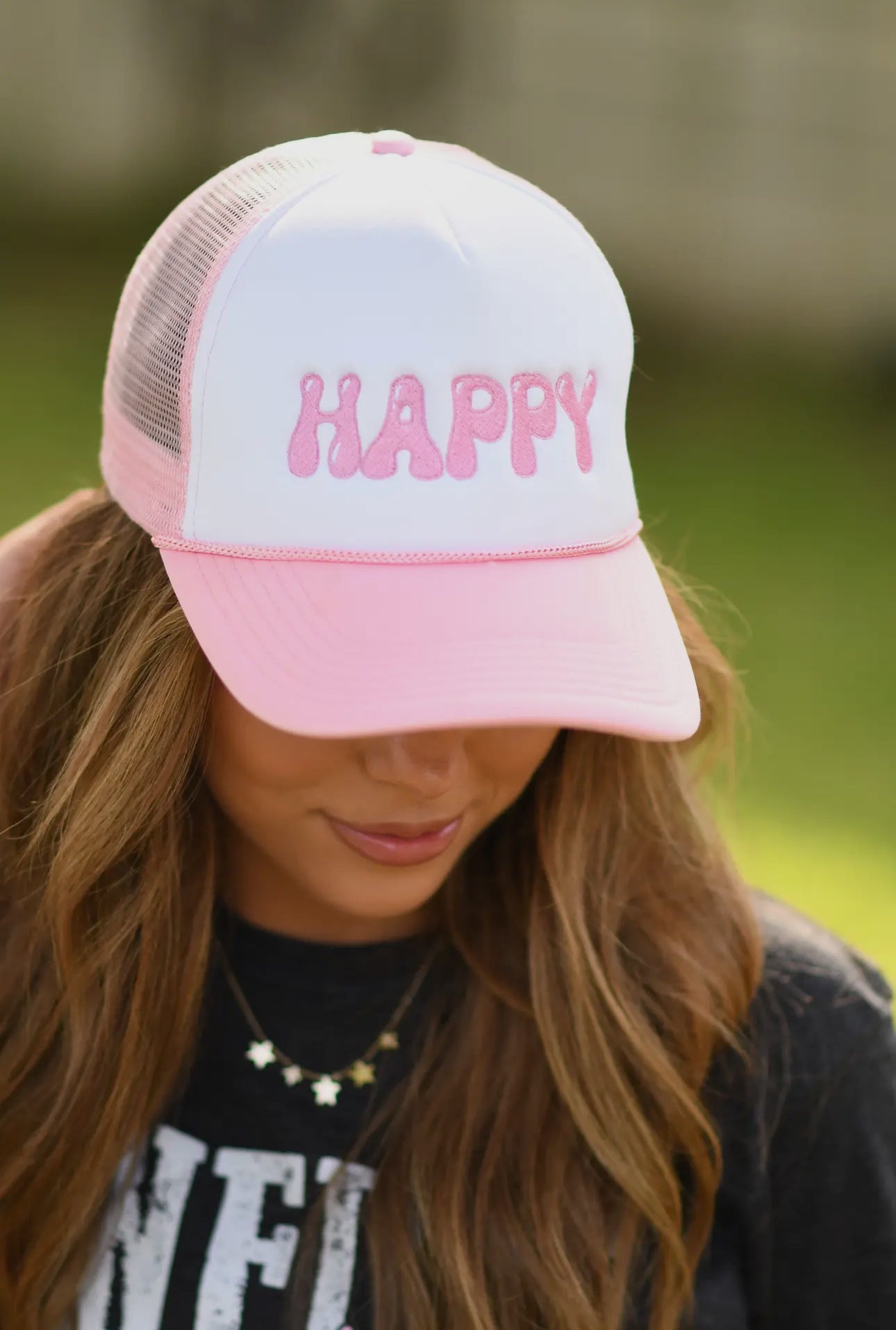 Happy Trucker Style Hat