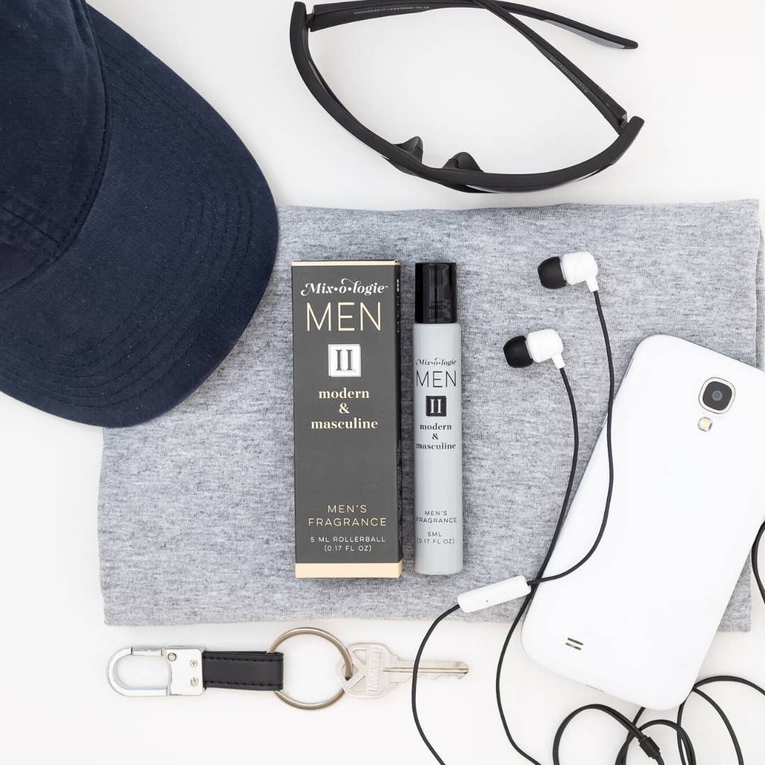 Mixologie Men II (Modern & Masculine) Cologne Oil Rollerball; available in 5ml size.