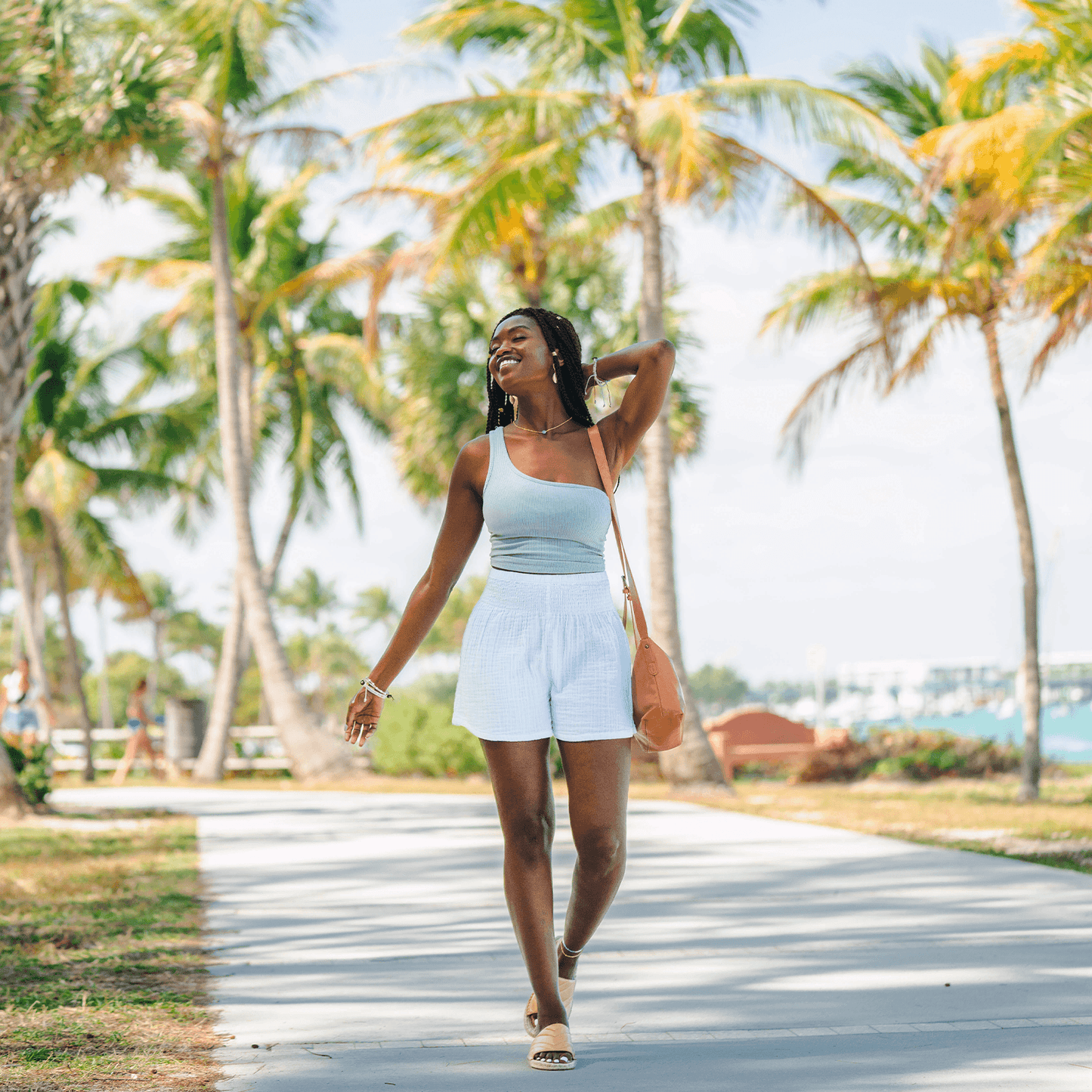 White Cotton Shorts, available in S/M, with a comfortable fit and casual style.