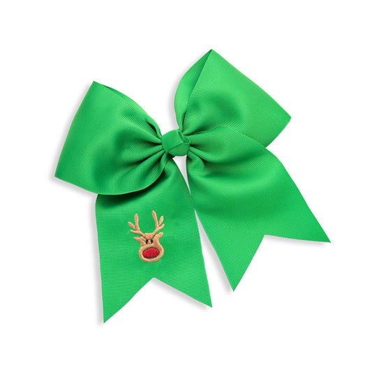 Rudolph Green Kids' Hair Bow