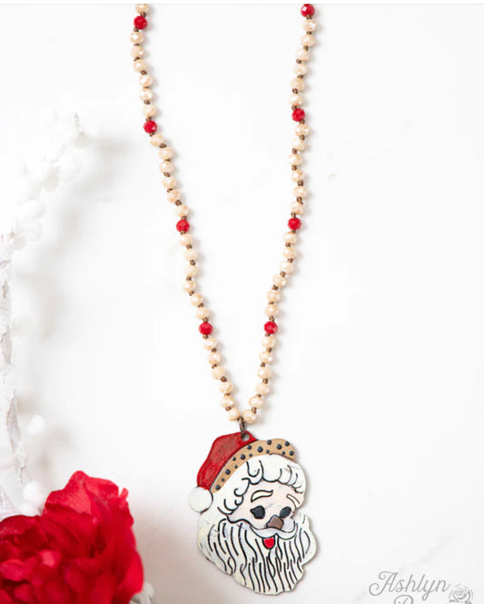 Santa Clause Pendant Necklace