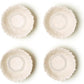 Set of 4 hand painted sunflower bowls with textured petal and center design. Available in small, medium, large, and XL.