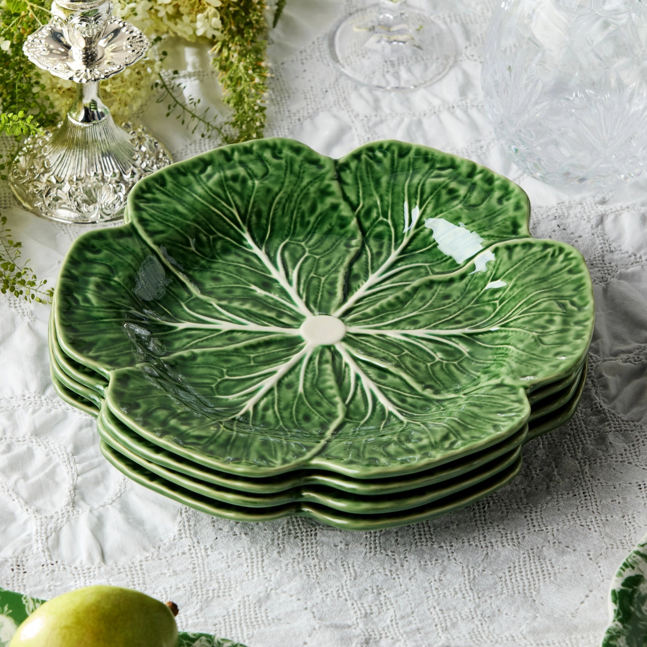 Le Jardin Cabbage 3-D Dinner Plate