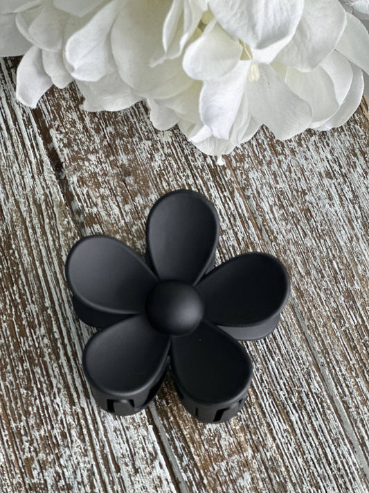 Flower Power "Black" Hair Clip