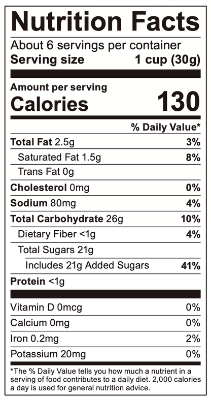 Cotton Candy Popcorn, limited-edition, 130 cal per 30g cup. Most nutrients 0%. Available in single-cup size.
