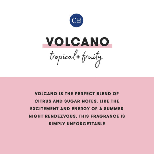 Bar Soap Volcano | Capri Blue: tropical, fruity scent with citrus and sugar notes. Available in standard and travel sizes.