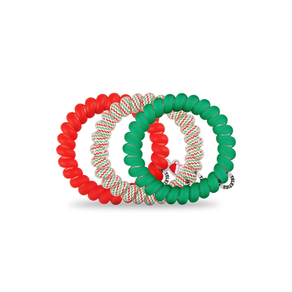 Spiral Hair Coils | Santa Baby Hair Ties