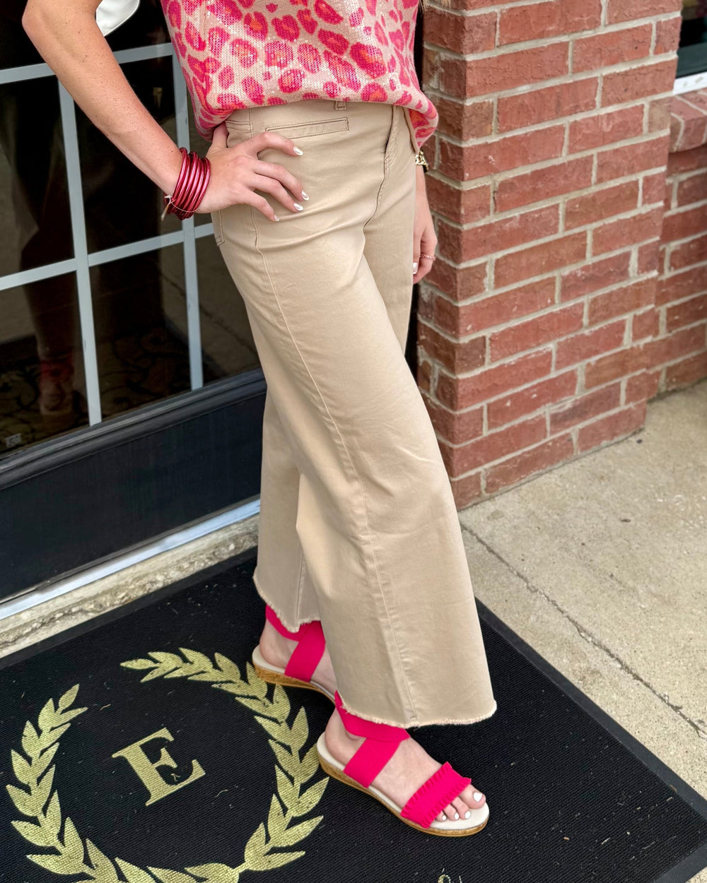 Corky Wide Leg Jeans: modern fit, available in sizes 2-16.