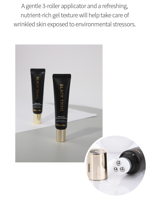 FARMSTAY Black Snail Premium Rolling Eye Serum