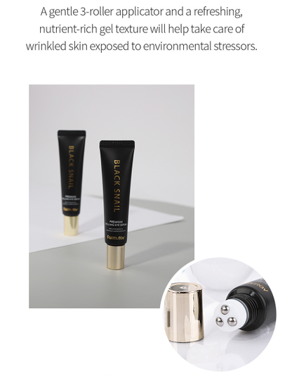 FARMSTAY Black Snail Premium Rolling Eye Serum