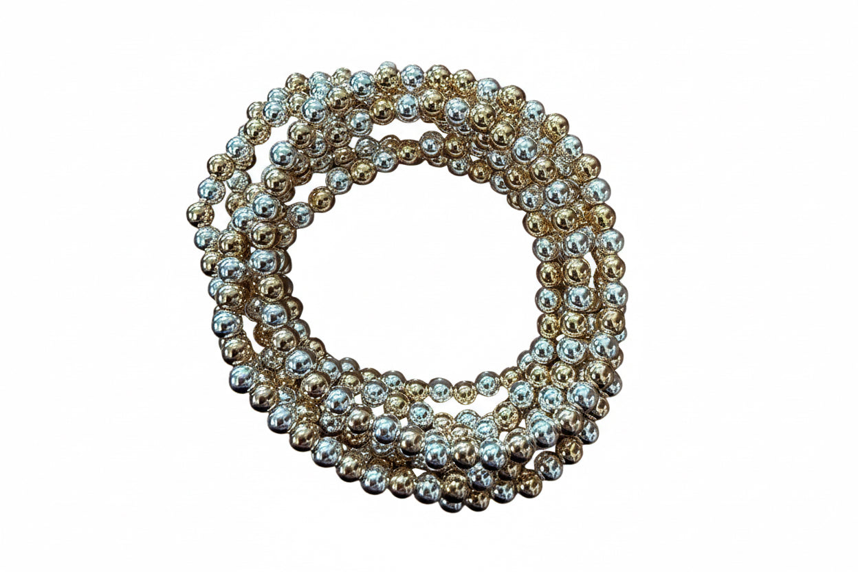 7 Strand Beaded Water Resistant Stretch Bracelet