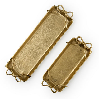 Gold Bow Serving Trays