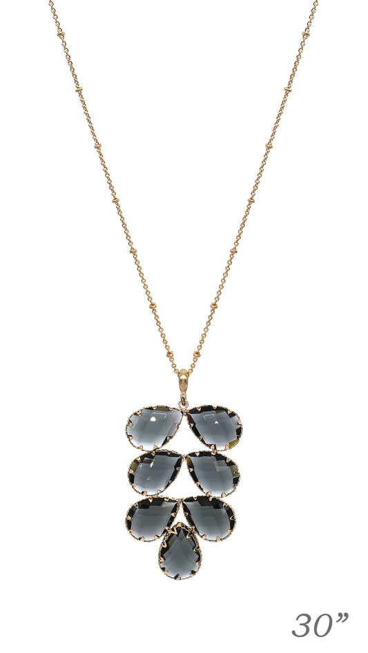 Dezie Black Diamond Necklace