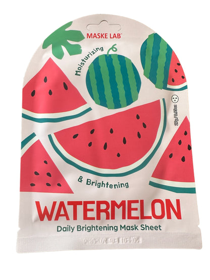 Maske Face Mask - Watermelon Daily Brightening Mask Sheet. Moisturizing and brightening effects. Sizes available: One size fits all.