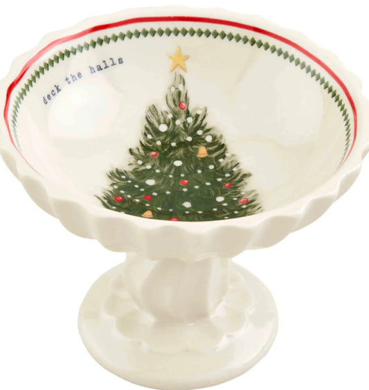 Tree Vintage Xmas Candy Dish