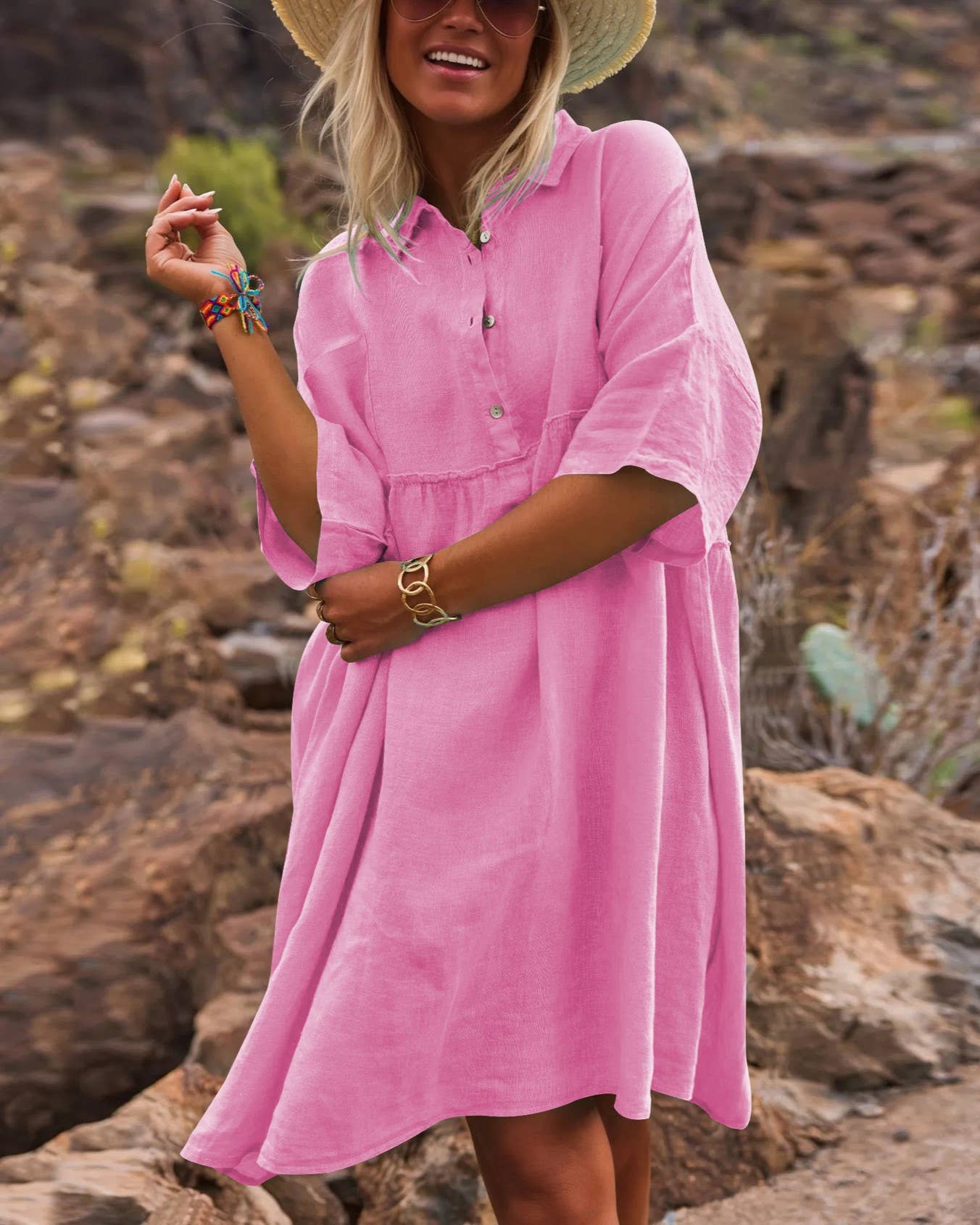 Polo Collared Resort Dress