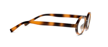 Peepers – Filly Mocha Tortoise eyeglasses have a round, brown tortoiseshell frame and a lightweight design; available in multiple sizes.
