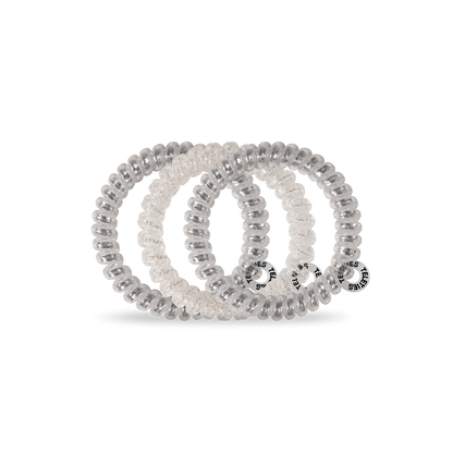 Spiral Hair Coils | Silver Slay Hair Ties