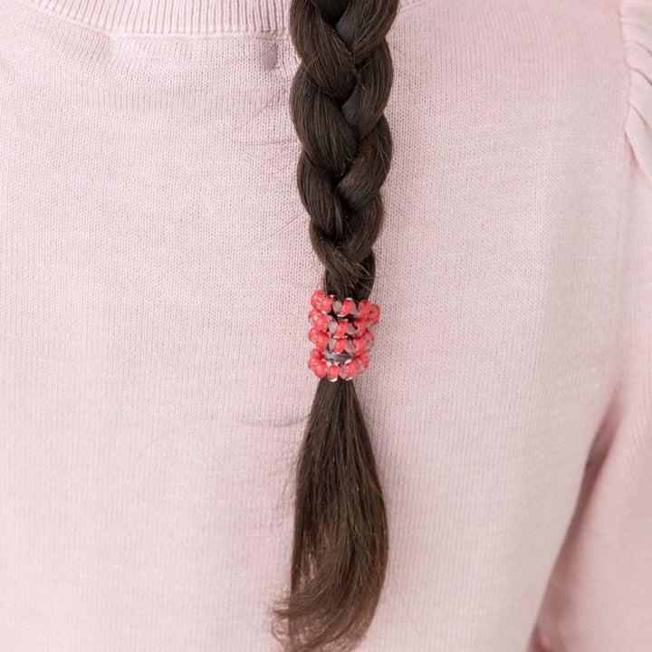Small red spiral coil And to All a Good Night hair tie. Available in small.