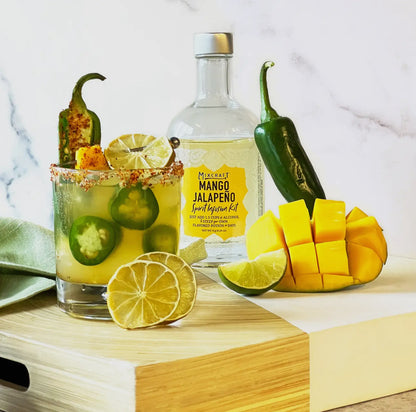 Mango Jalapeño Syrup Infusion Kit shown; available in 8oz and 16oz sizes.
