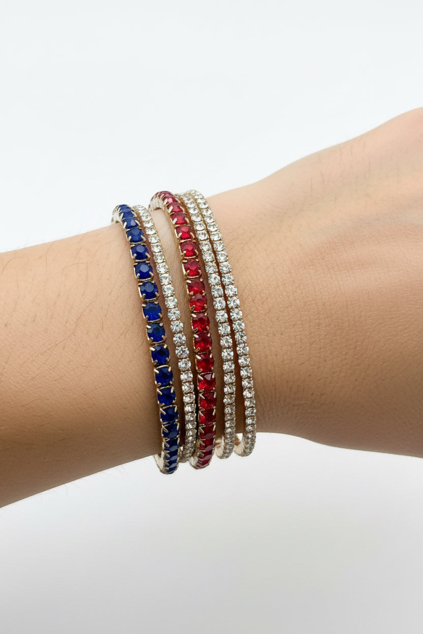 Stretch 5 Strand Rhinestone Bracelet