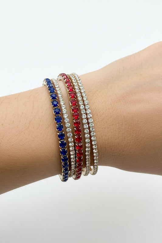 Stretch 5 Strand Rhinestone Bracelet